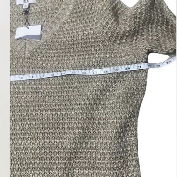 NWT JACK BY BB DAKOTA WOMEN’S SWEATER DRESS - Beige- Large V Neck - Picture 5 of 6